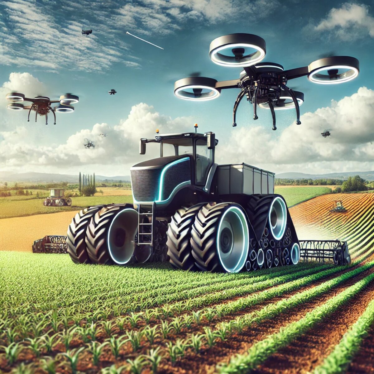 Maquinaria agrícola moderna